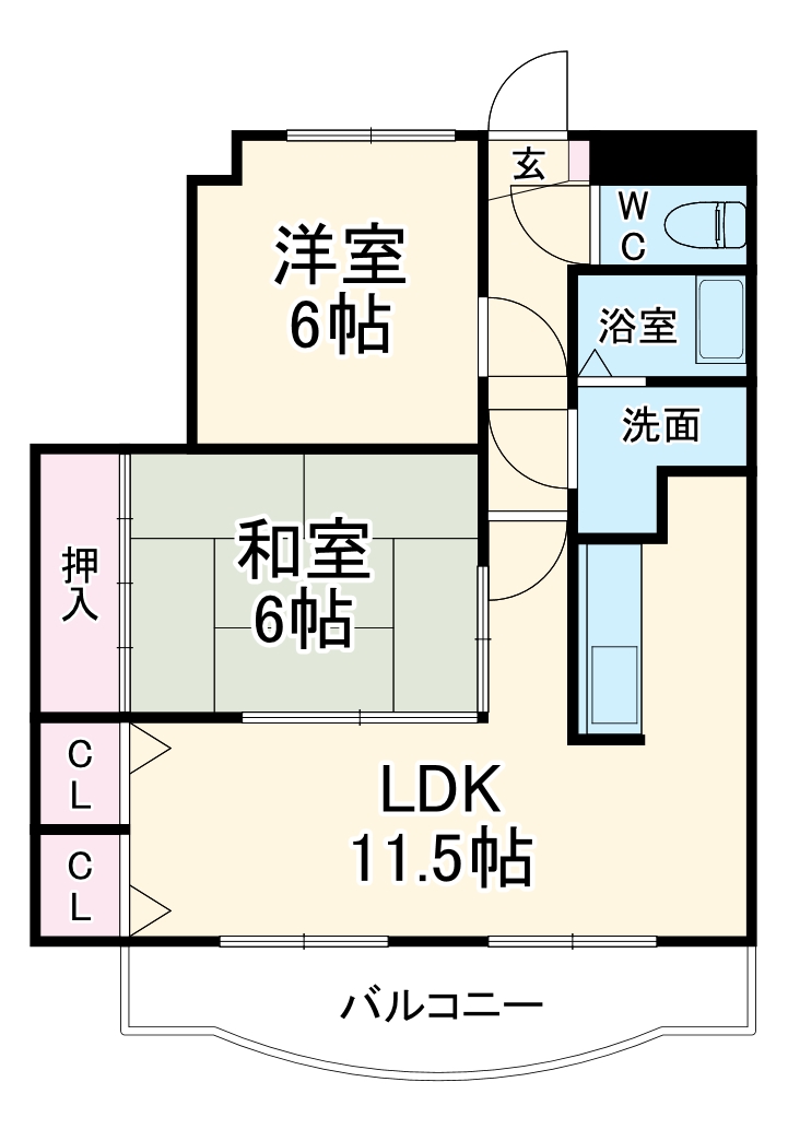 ビバかわごえの間取り