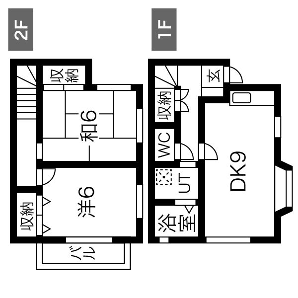 エスフォルテ中郡の間取り