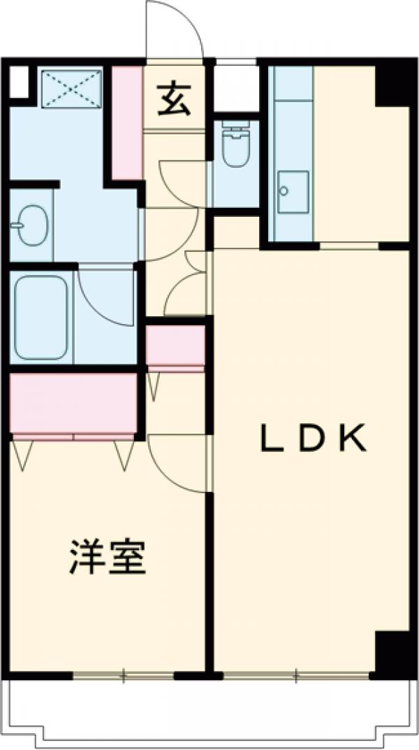綾東ヴィレッジ弐番館の間取り