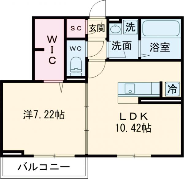 クレールⅩ・302号室の間取り