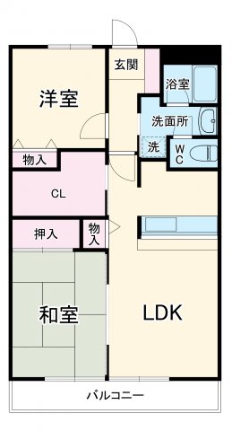 高砂ハイツ石原2の間取り