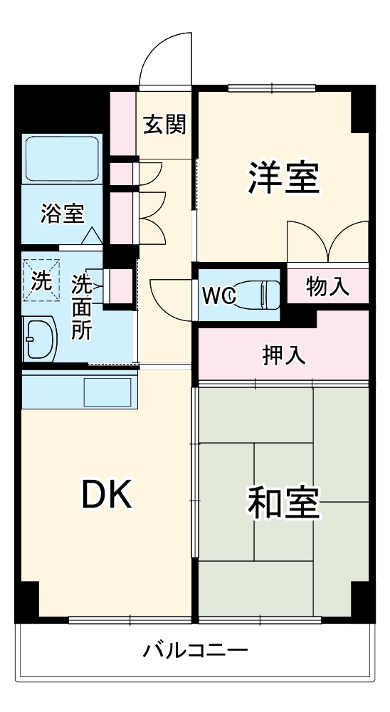 高砂ハイツⅡの間取り