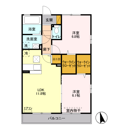 スマイルコート6番館の間取り