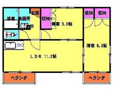 メゾンドール1番館の間取り