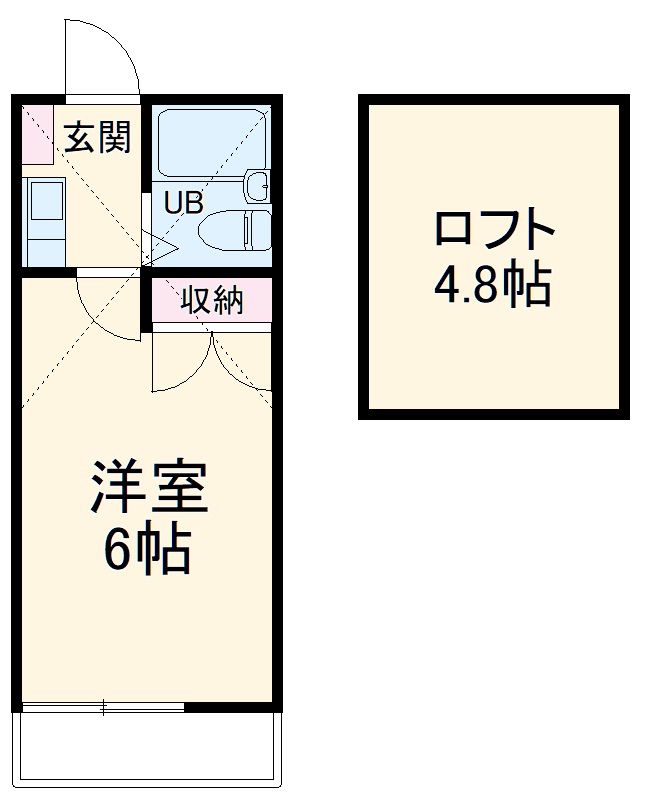 ラ・カメラ枡形の間取り