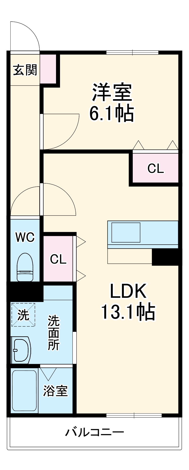 Grandir原島の間取り
