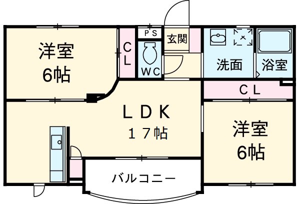 シンシアの間取り