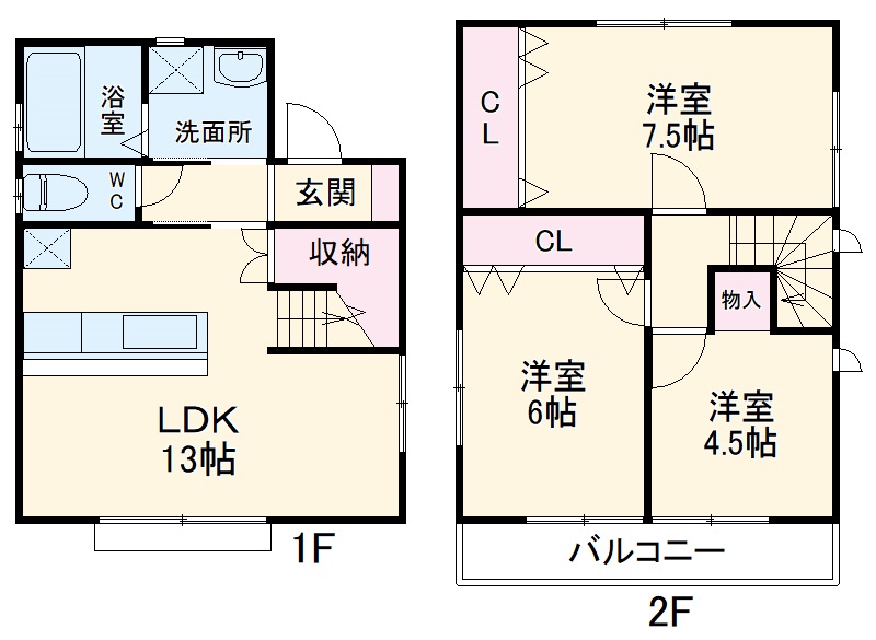 メゾン若葉の間取り