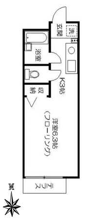 大島アパートの間取り