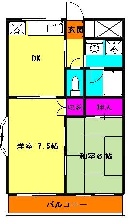 ベルグラージュの間取り