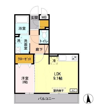 メイスクエア　Ｃの間取り