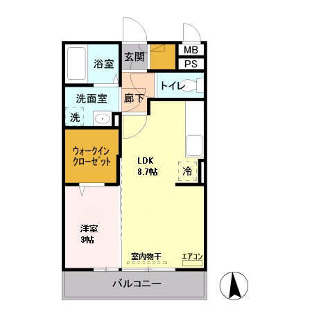 メイスクエア Cの間取り