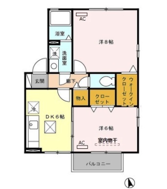 グランメール桜町Bの間取り