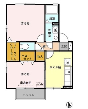 グランメール桜町Bの間取り