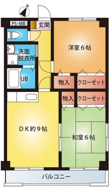 ミルフィーユ門井の間取り