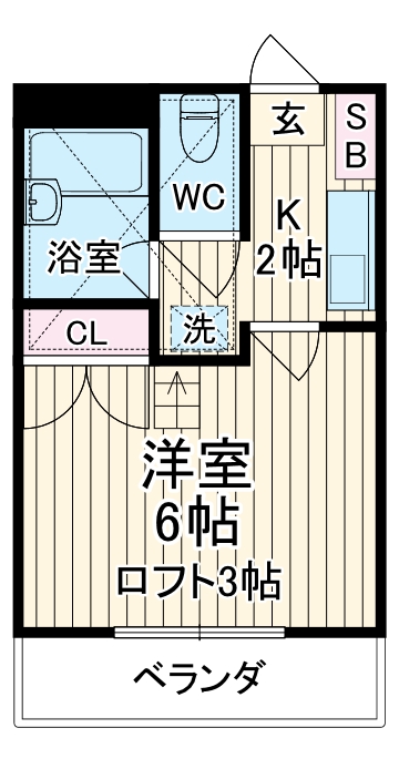 アイランドBの間取り