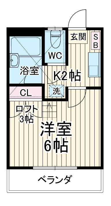 アイランドBの間取り