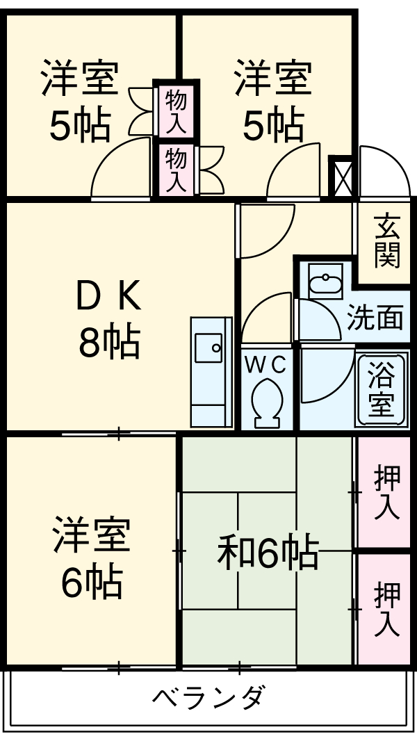 サンビレッジ板倉の間取り