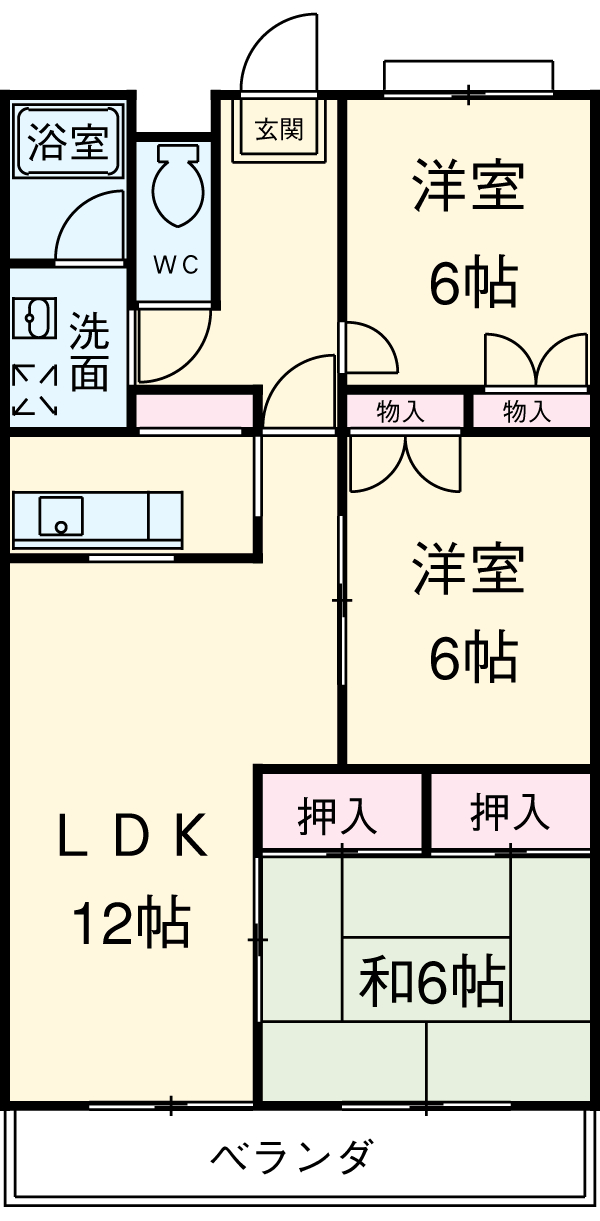 ニュークリーンシティの間取り