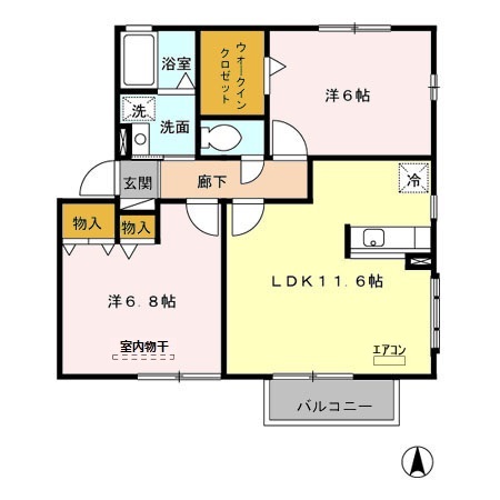 エクレーレAの間取り