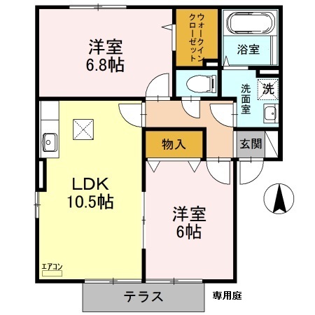 スクエアガーデンBの間取り