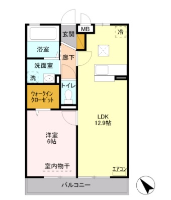 スカイコートの間取り