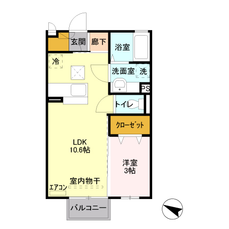 クレールコートの間取り