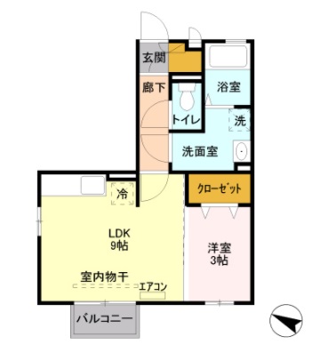 クレールコートの間取り