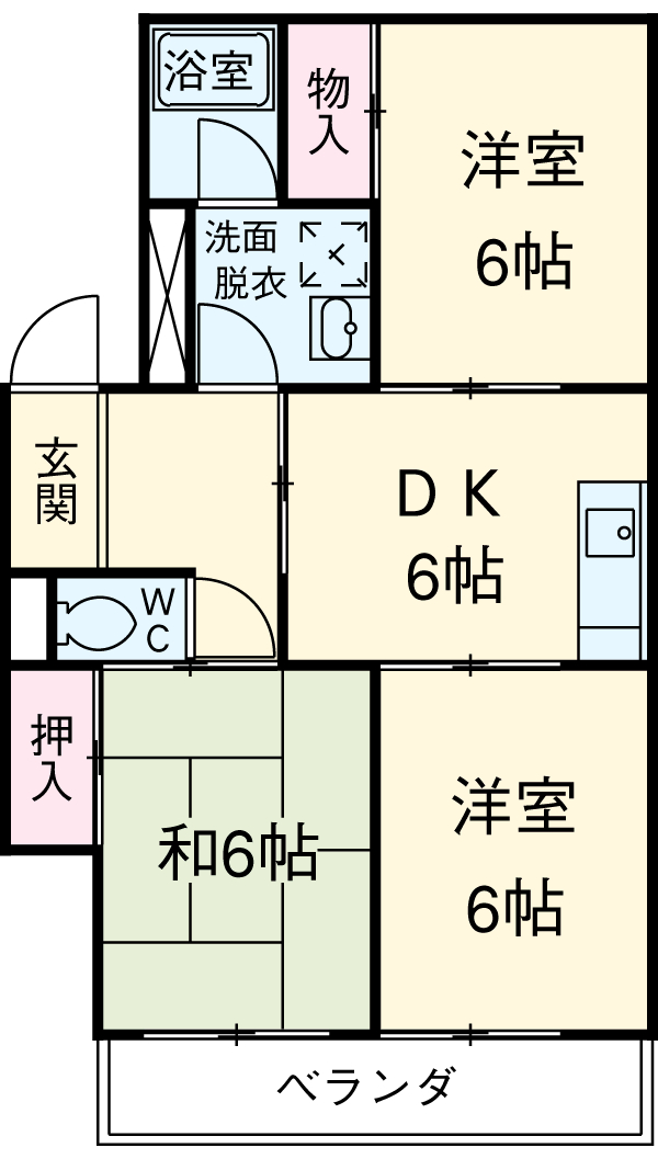 サンライト東刈谷の間取り