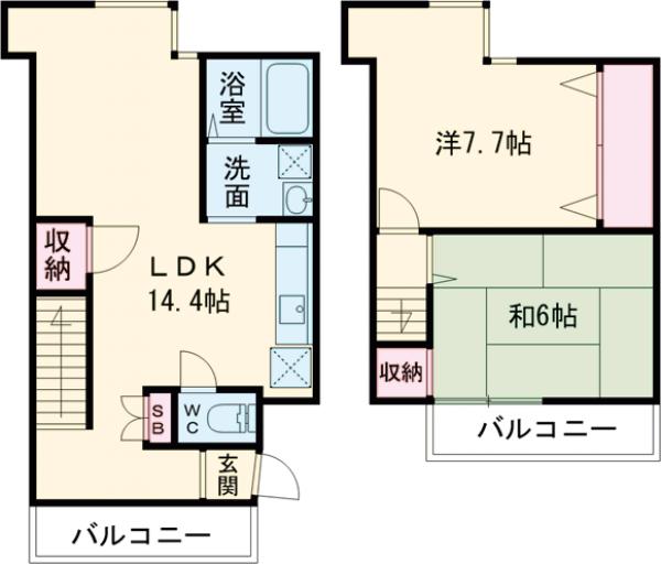 パール仲町マンションの間取り