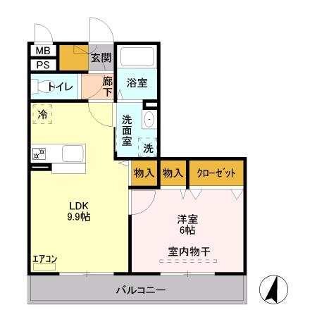 La-Vespa門井町の間取り
