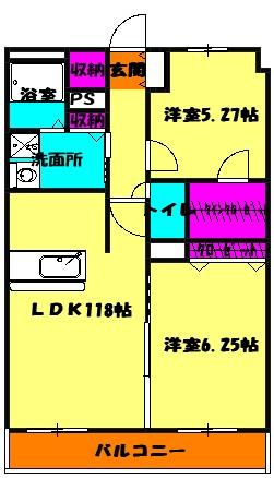 サンパーシモンの間取り