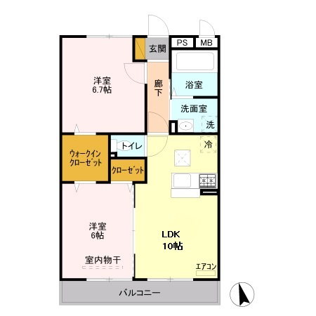 リヴァージュ参番館の間取り