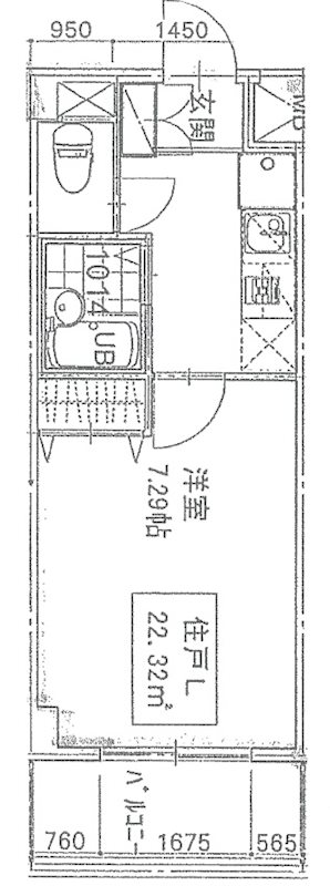 ランドステージ北千住ジョイフロントの間取り