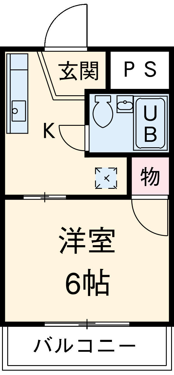 グレース２１・205号室の間取り