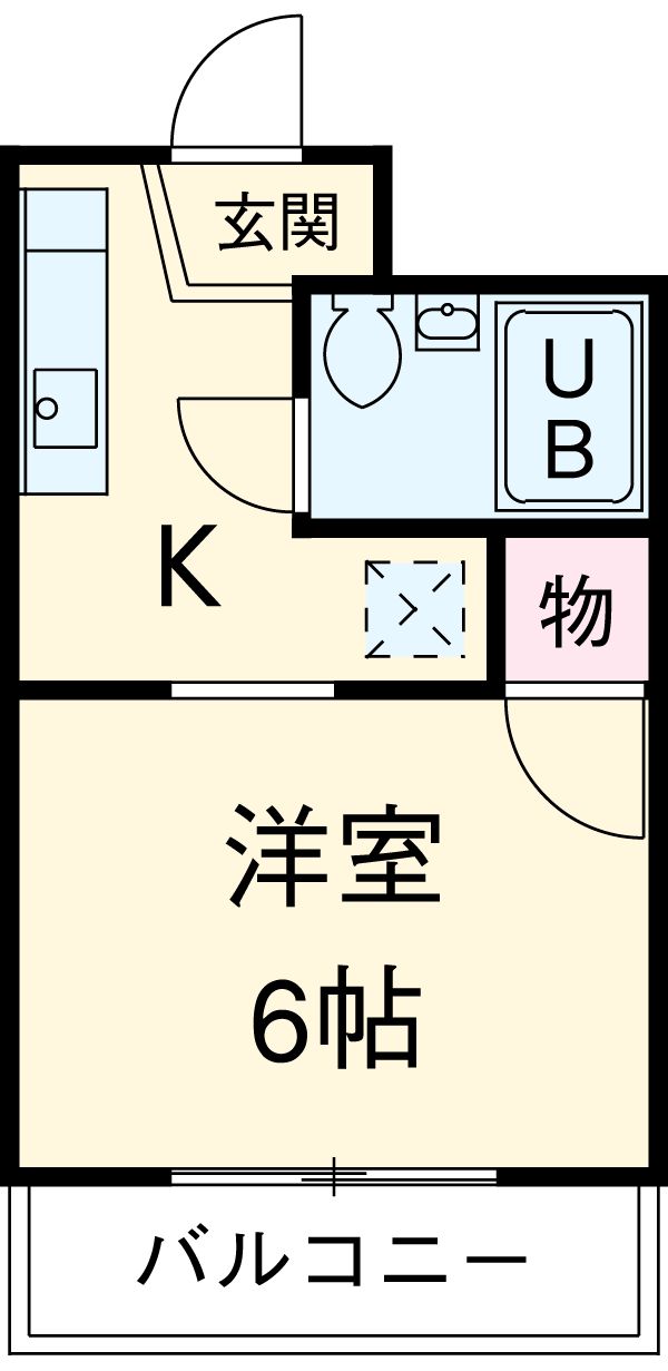 グレース２１・207号室の間取り