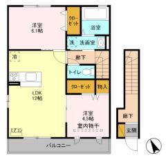 メゾンゼフィールの間取り