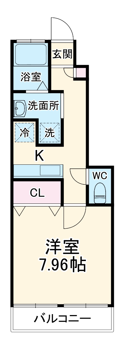 アンプルール リーブル クレッシェンドの間取り
