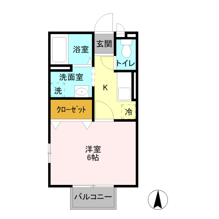 レジデンス大内の間取り