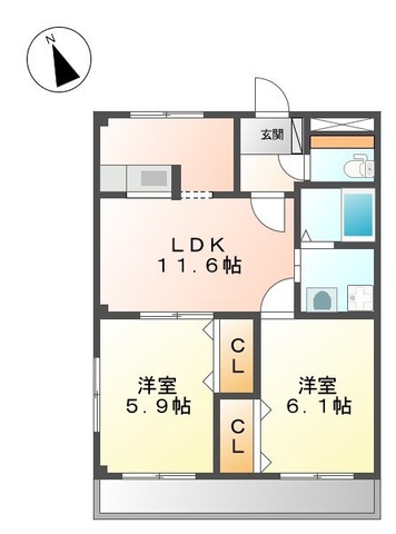 メゾン・ド・エレガンスの間取り