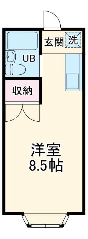 クレストコートＣ・107号室の間取り