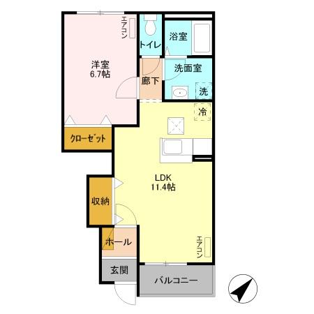 リヨンの間取り