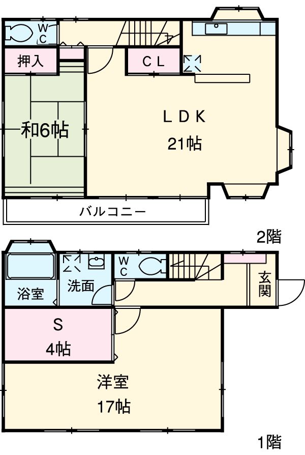 中村橋戸建の間取り