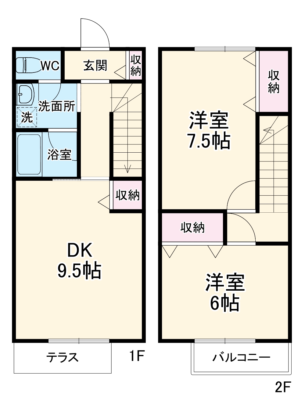 レピュート岡部Aの間取り