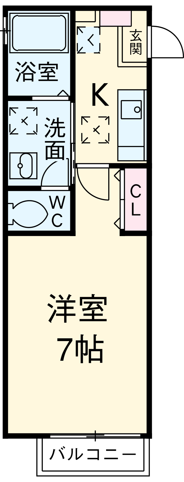 リブレア白鳥の間取り