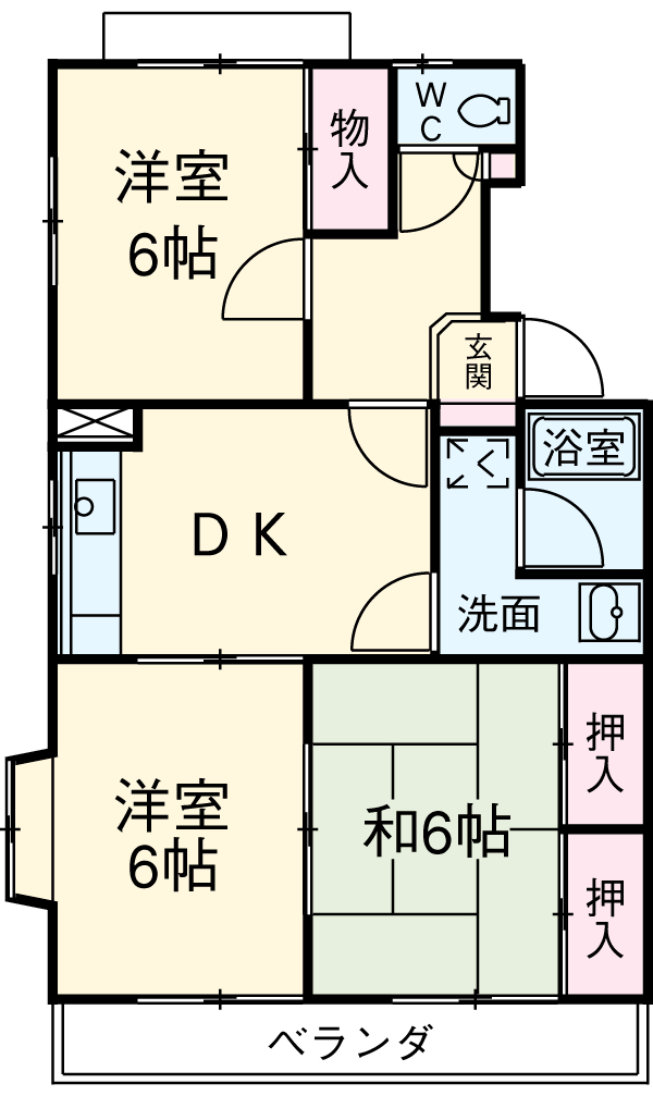 フラターナルヒルズの間取り