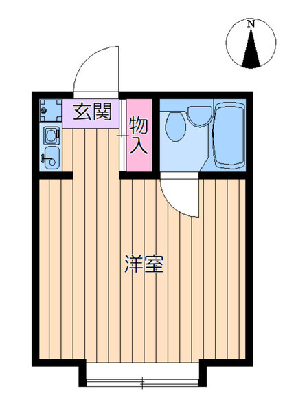 ホワイトハウスフジミAの間取り