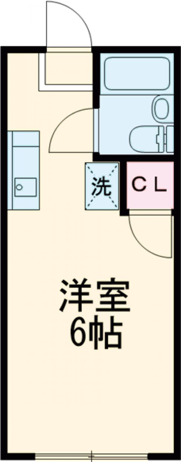 シングルス大岡山の間取り