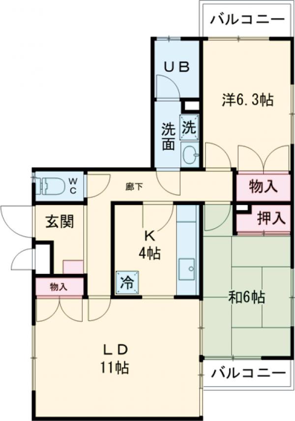 カスティーヨ杵島の間取り