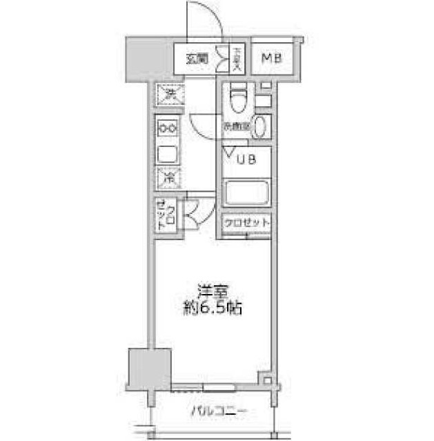 レジディア笹塚Ⅱの間取り